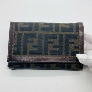 Fendi Half Zip Wallet